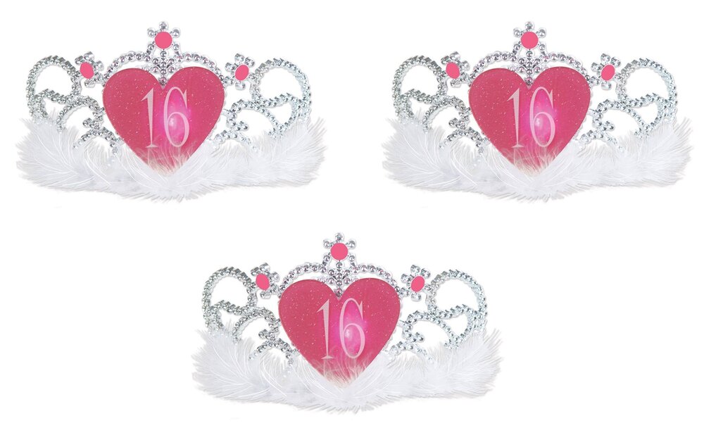 5938 60014 Plastic Light-Up "16" Tiara One Size Fits Most